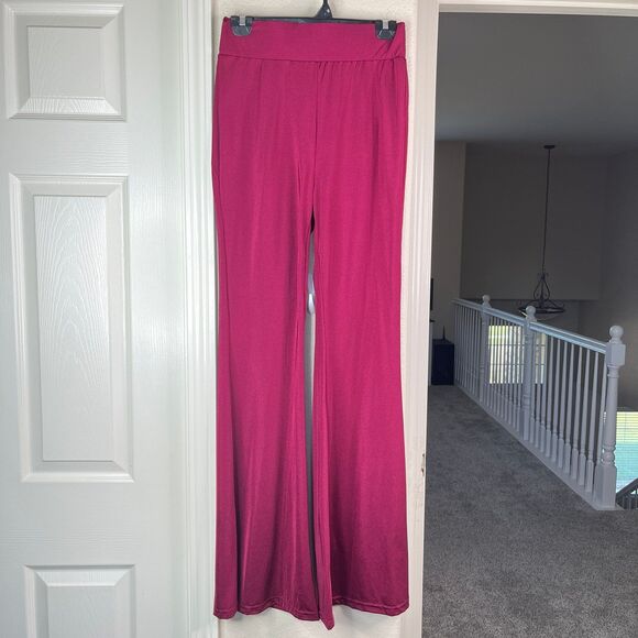 SHEIN Sexy 2 Piece Drape Crop Top-Flared Pants Women’s Size Medium #533 - Picture 4 of 12